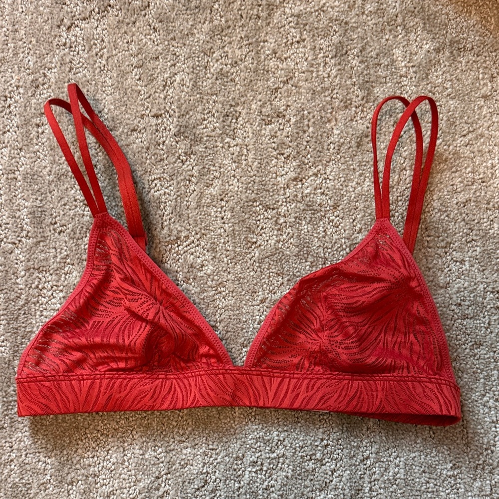 Calvin Klein Red Lace Bralette